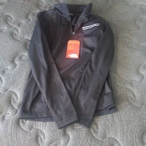 The North Face Women's Tech 1/4 Zip Fleece Pullover Jacket Black Small